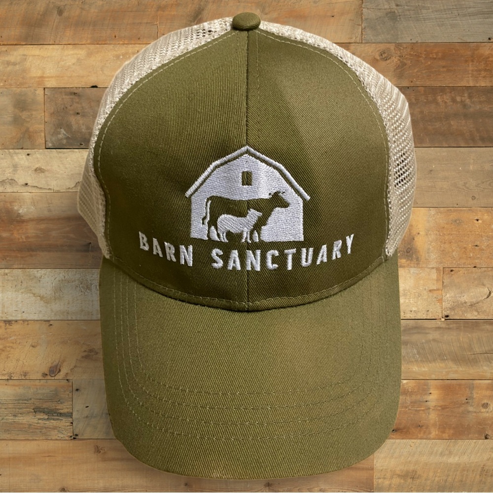 Barn Sanctuary Trucker Hat Khaki/Tan OSFA